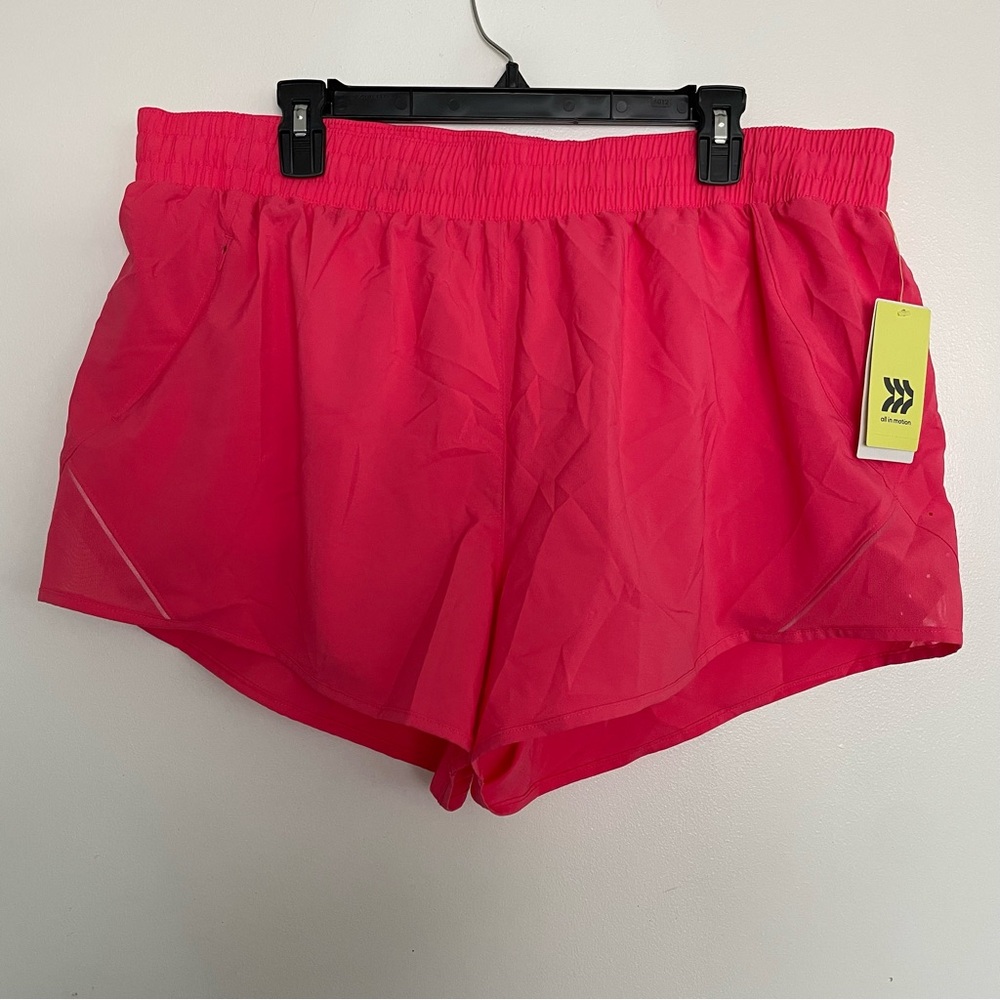 Women’s All in Motion Mid-Rise Core Run Shorts Vibrant Pink Size XXL